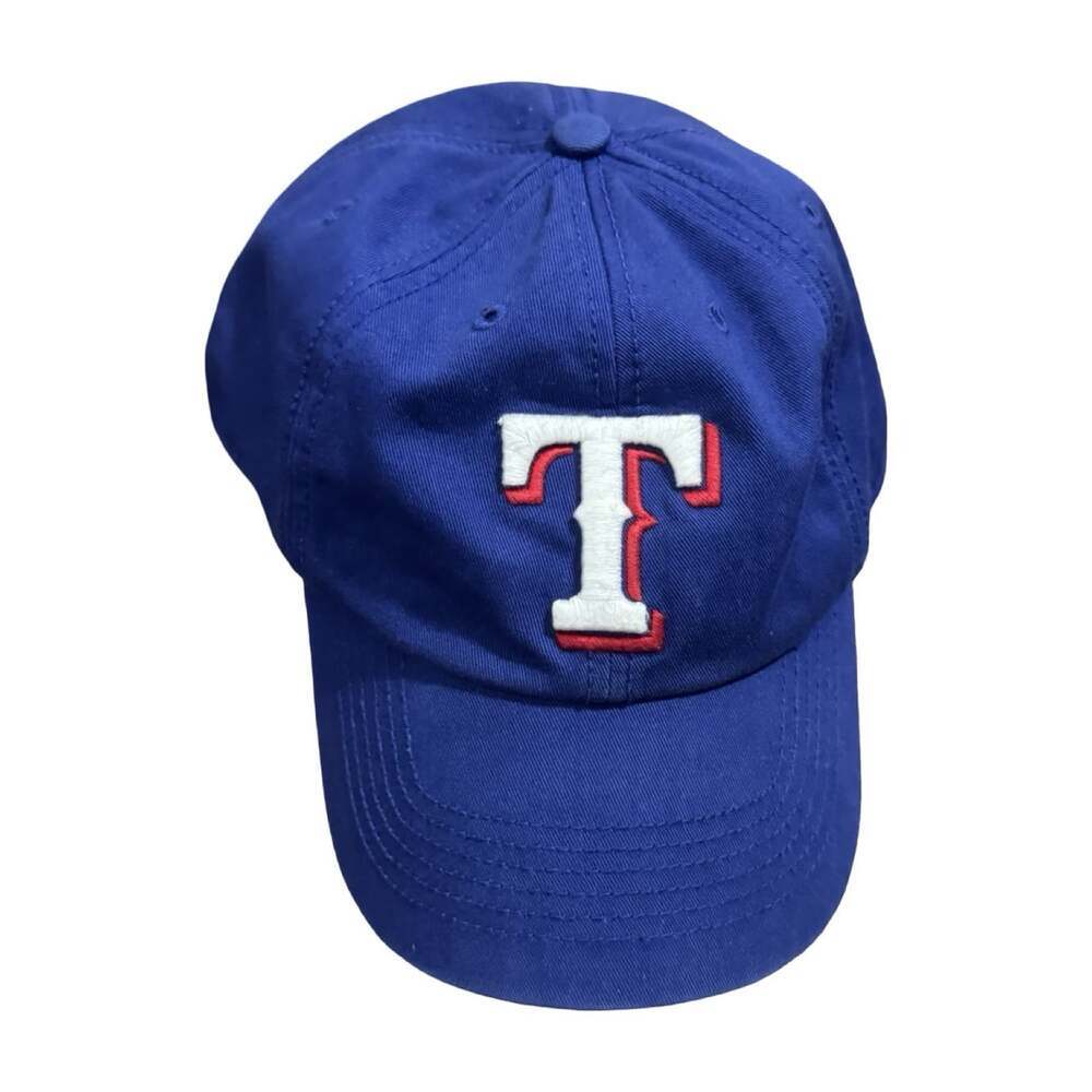 47 Brand Texas Rangers Fitted Hat Blue Embroidered Logo MLB Baseball Size XL